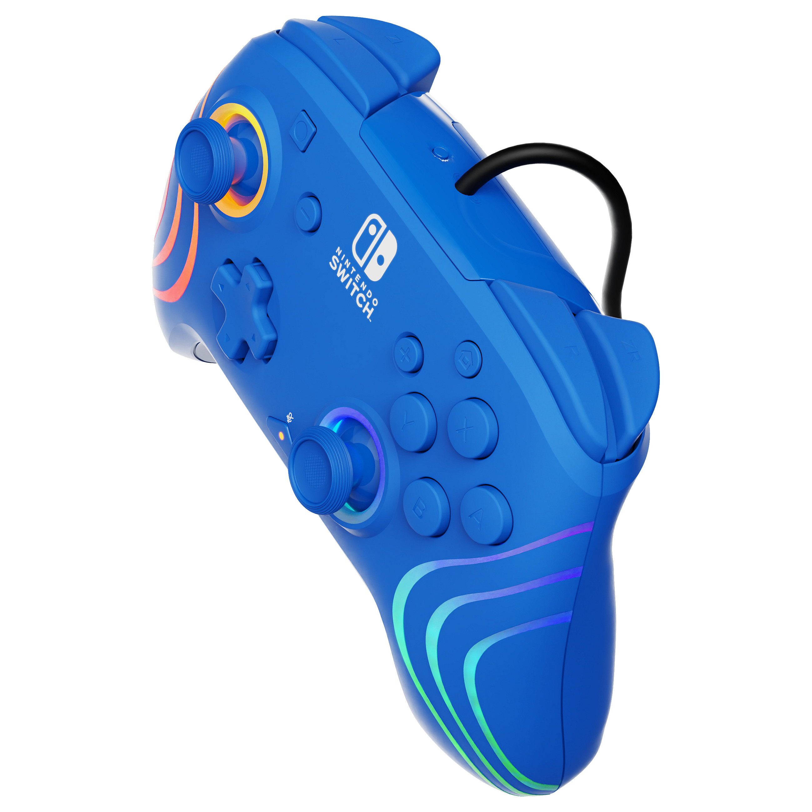 Kontroller Nintendo PDP Afterglow Wave Wireless RGB Switch - Blu - 7
