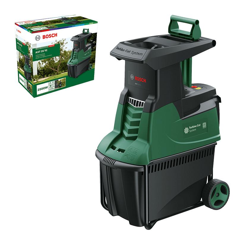 Grirëse Elektrike për Degë Bosch AXT 25 TC, 2500W, Turbine-Cut, 45mm, 53L - Gjelbër/Zezë - 4
