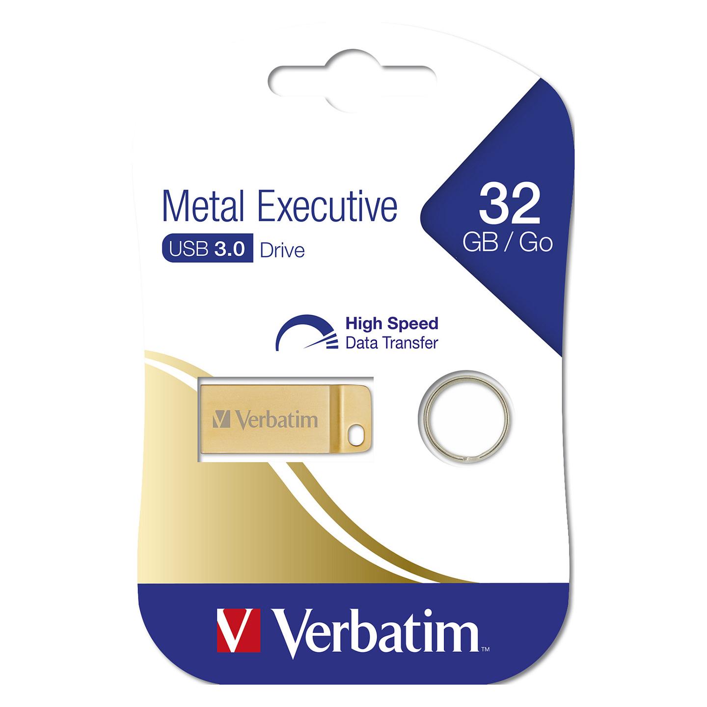 USB Flash Drive Verbatim Metal Executive / 32GB / USB 3.2 Gen 1 / 80MB/s Read – Ari - 5