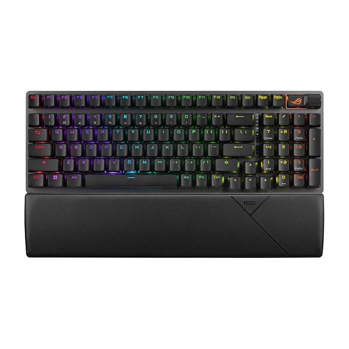 Tastierë Gaming ASUS ROG Strix Scope II 96 Wireless / 96% / Mekanike / RGB / AZERTY -Zezë