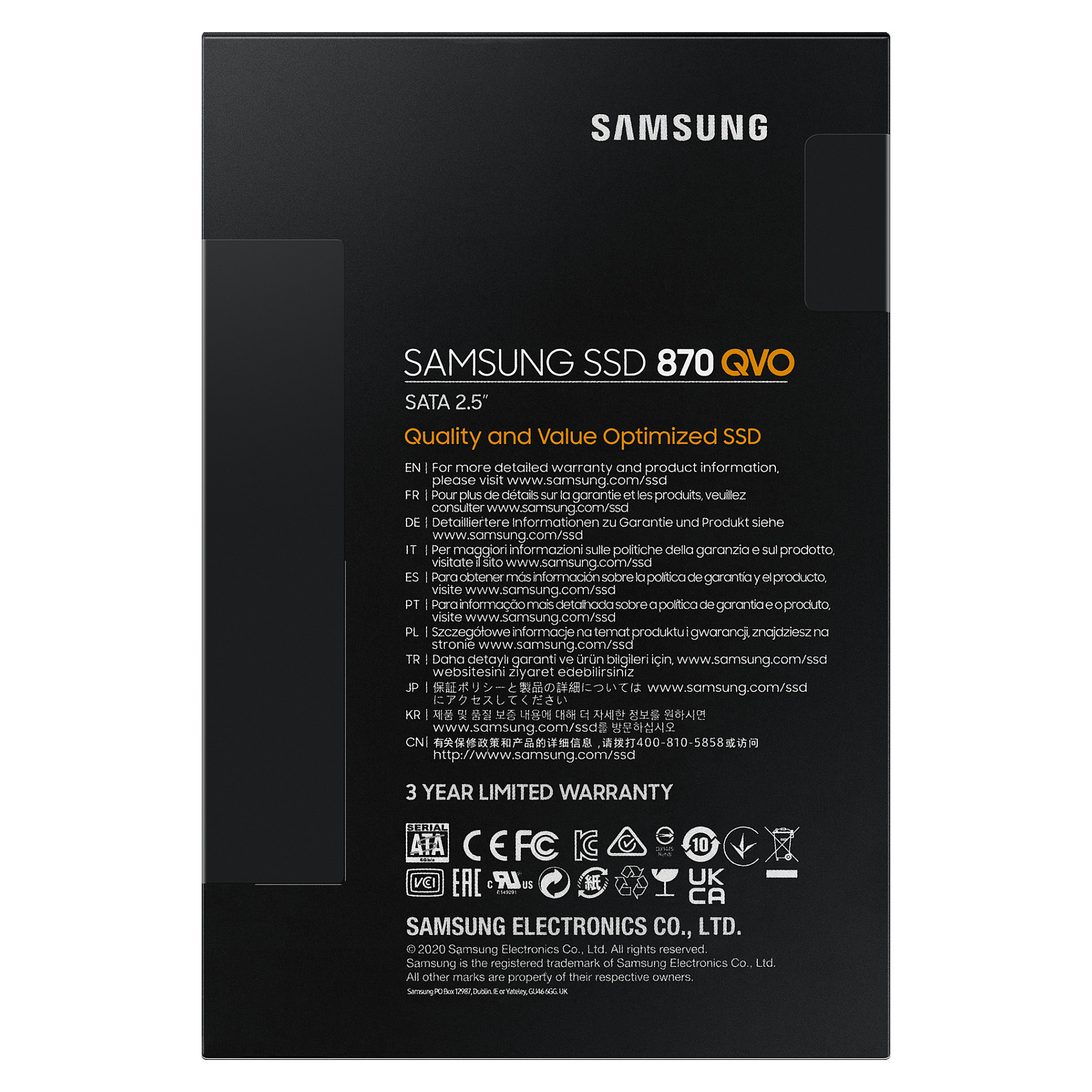 SSD e brendshme 2.5" 2TB Samsung 870 QVO - 7