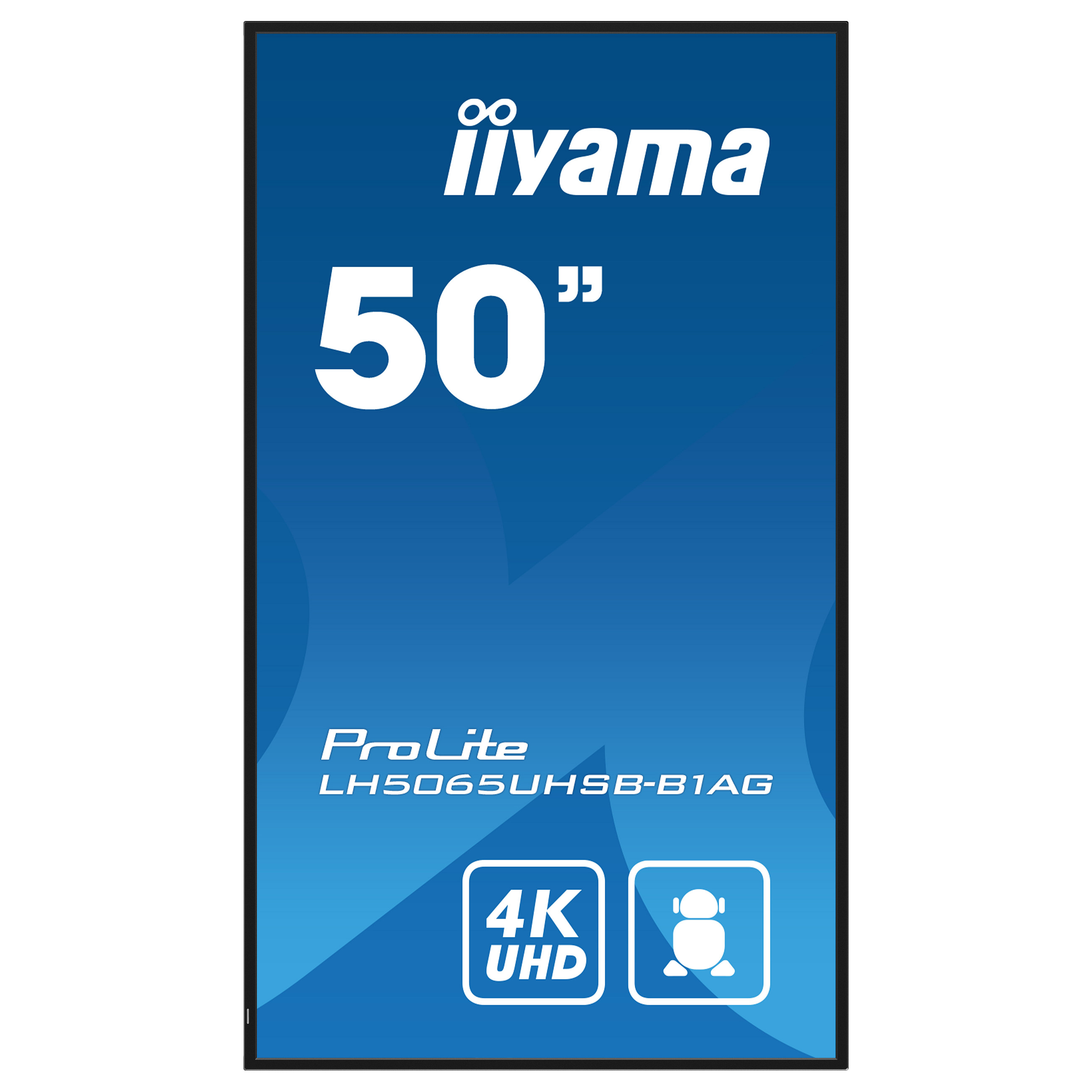 Ekran prezantues iiyama ProLite LH5065UHSB-B1AG / 50" / 4K UHD VA LCD / 60 Hz / 9.5 ms / HDMI + DP + LAN + WIFI + Speaker - Zezë - 7