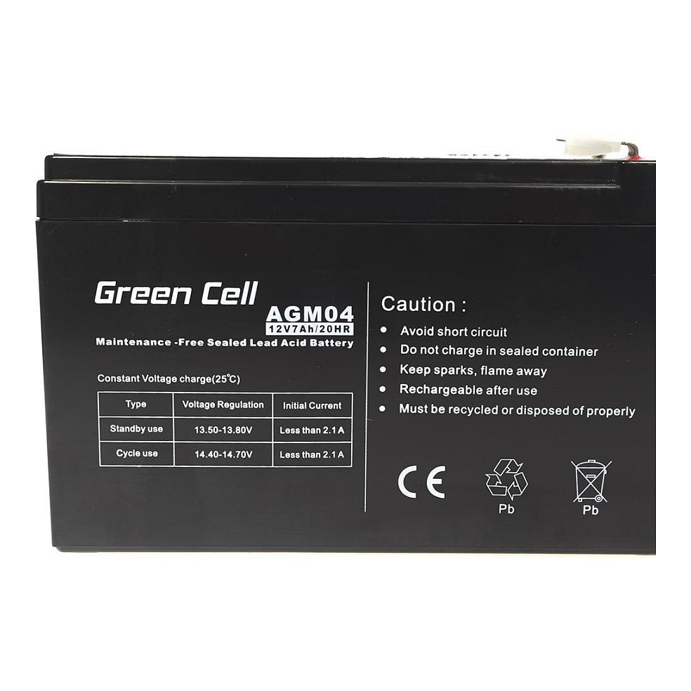 Bateri të mesme Green Cell Ersatzbatterie AGM04 12V/7Ah - 3
