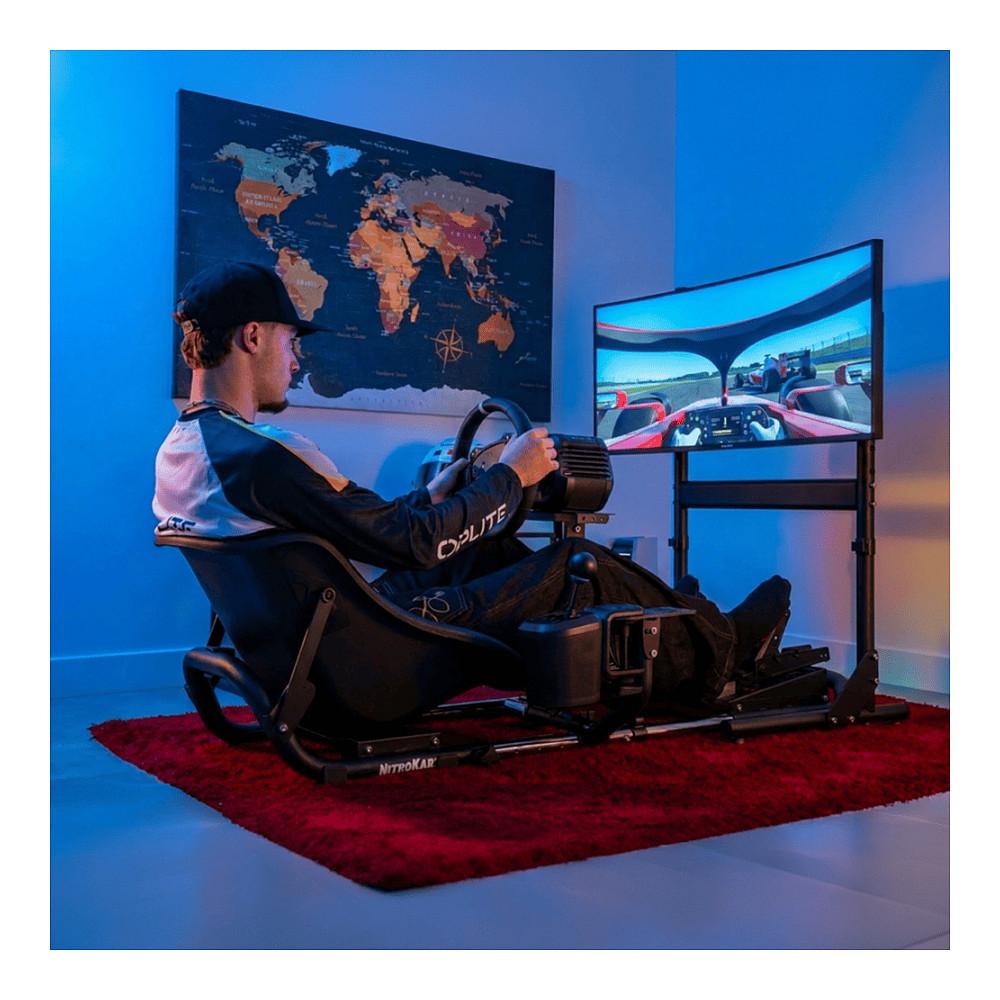 Mbajtëse për Monitor OPLITE Nitrokart Monitor Stand Black V2 / deri 57" / deri 30kg / VESA 75x75–400x200 - Zezë - 5