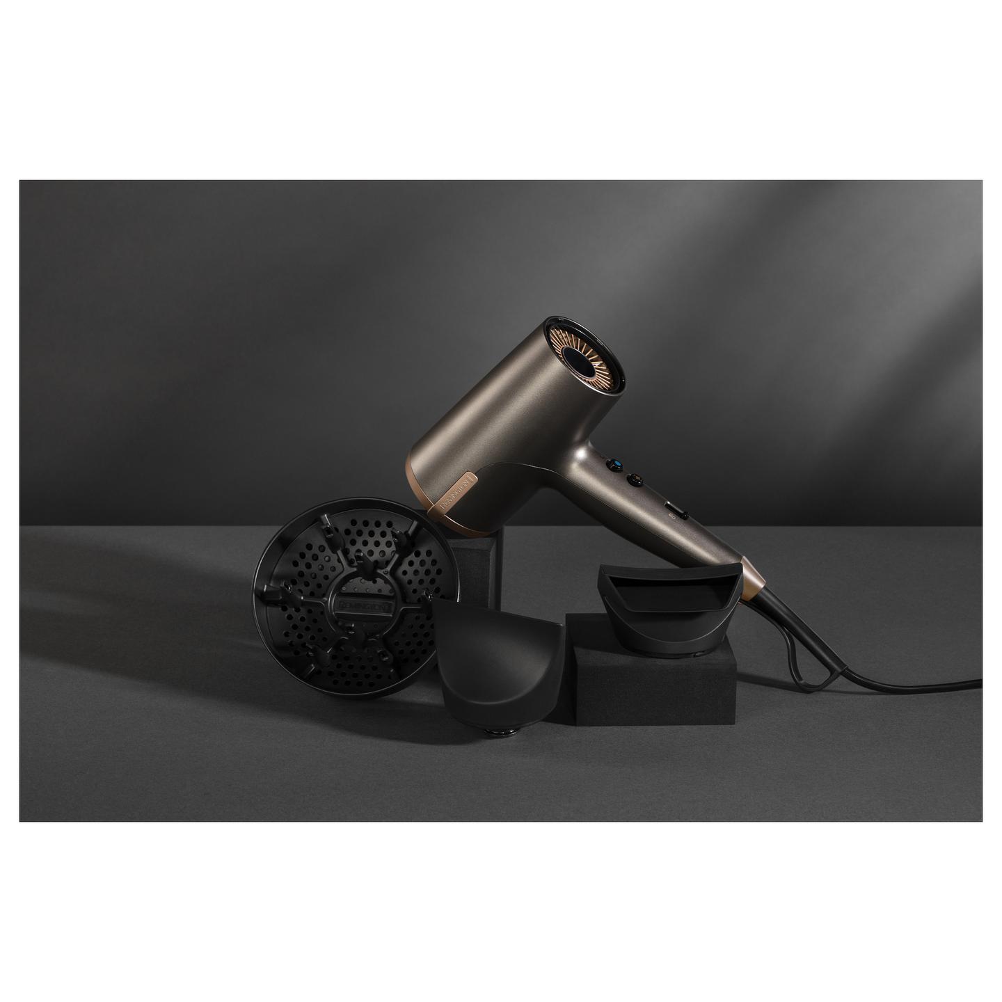 Tharëse për flokë Remington ONE Dry & Style D6077 / 2000W / Dual Ionic / 80M Jone / Thermacare / 120km/h / 8 Kombinime – Zezë - 5