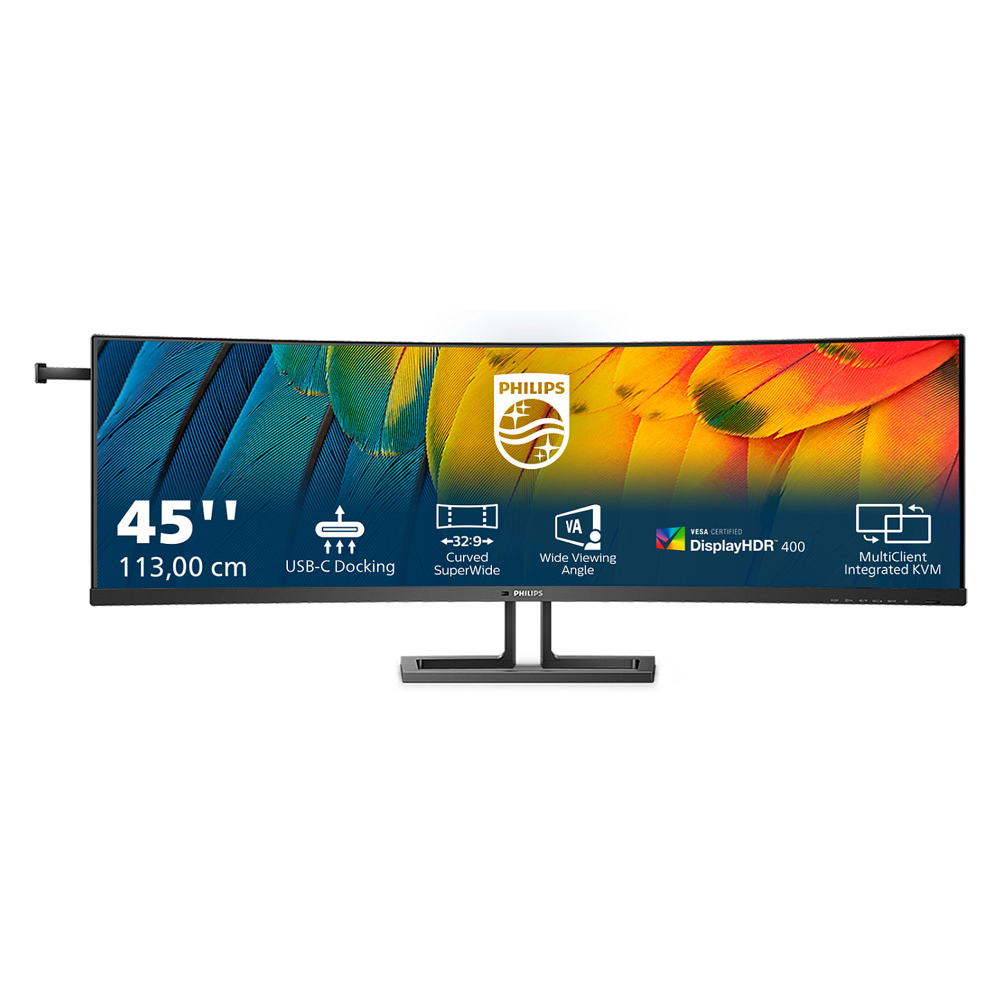 Monitor Philips 6000 Series 45B1U6900C / 44.5" / DQHD VA / 75Hz / 4ms / HDMI+DisplayPort+USB-C - Zezë