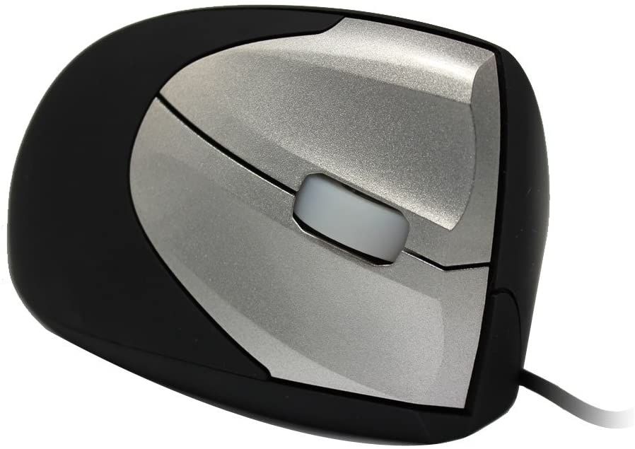 Maus me kabllo Minicute EZMouse2 / Vertikal / Optik / 1600 DPI / 4 Butona / USB - Gri/Zezë
