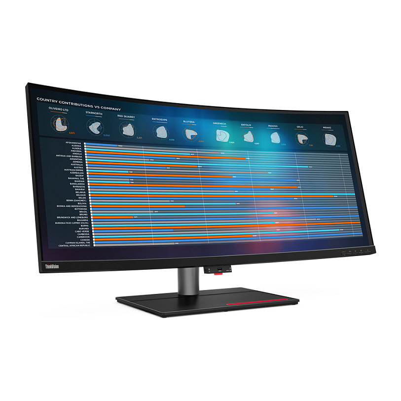 Monitor Lenovo ThinkVision P40w-20 / 40″ / WUHD / HDMI + DP + USB-C + Docking / E zezë - 1