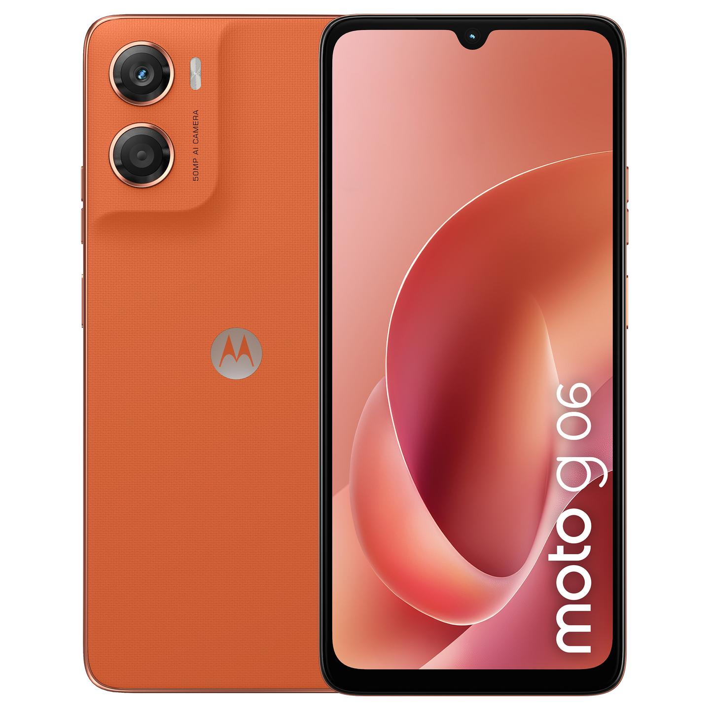 Telefon Motorola Moto G06, 4GB, 64GB, Dual SIM - Portokalli
