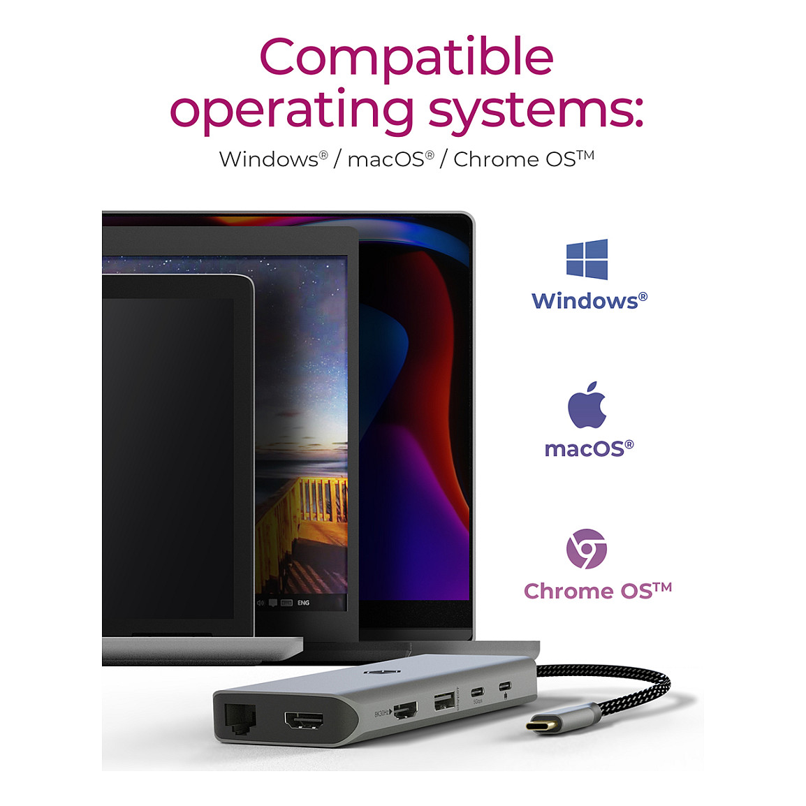 Docking Station ICY BOX IB-DK4061-CPD USB-C 12-në-1 PD 100W - Zezë - 5