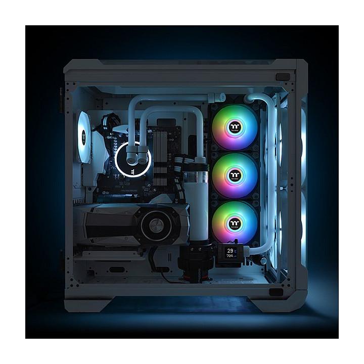 Ftohës për Kasë Thermaltake Pure Duo 12 ARGB Sync / 2x 120 mm / ARGB / PWM / 500–1500 RPM / Radiator - Zezë - 6