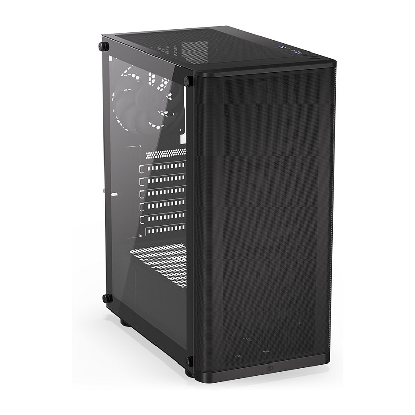 Kasë PC ENDORFY Ventum 200 ARGB / Midi Tower / ATX / 3x 120mm + 1x 120mm ARGB Fan / Tempered Glass - Zezë - 9