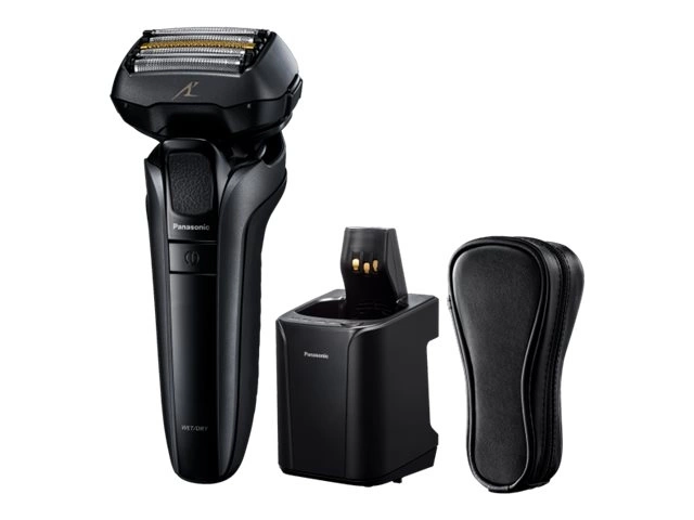 Makinë e rrojës për meshkuj Panasonic ES-LV9U-K803 / 5-Blade / 20D Flex Head / Beard Sensor / Wet & Dry / Cleaning Station – Zezë