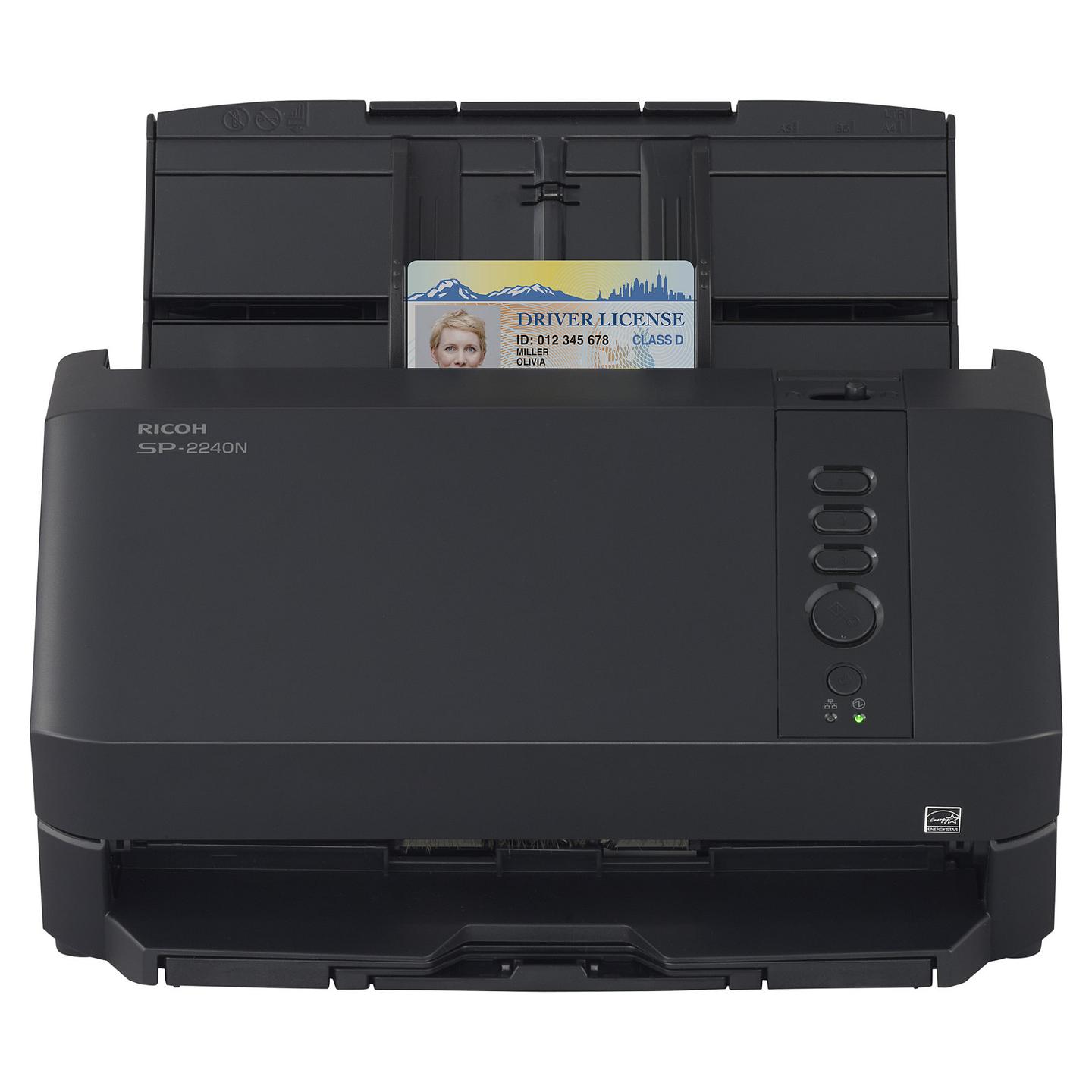 Skaner RICOH SP-2240N / A4 / Duplex / 600 DPI / 40 ppm / 80 ipm / ADF 80 Fletë / USB 3.2 / Ethernet - Zezë