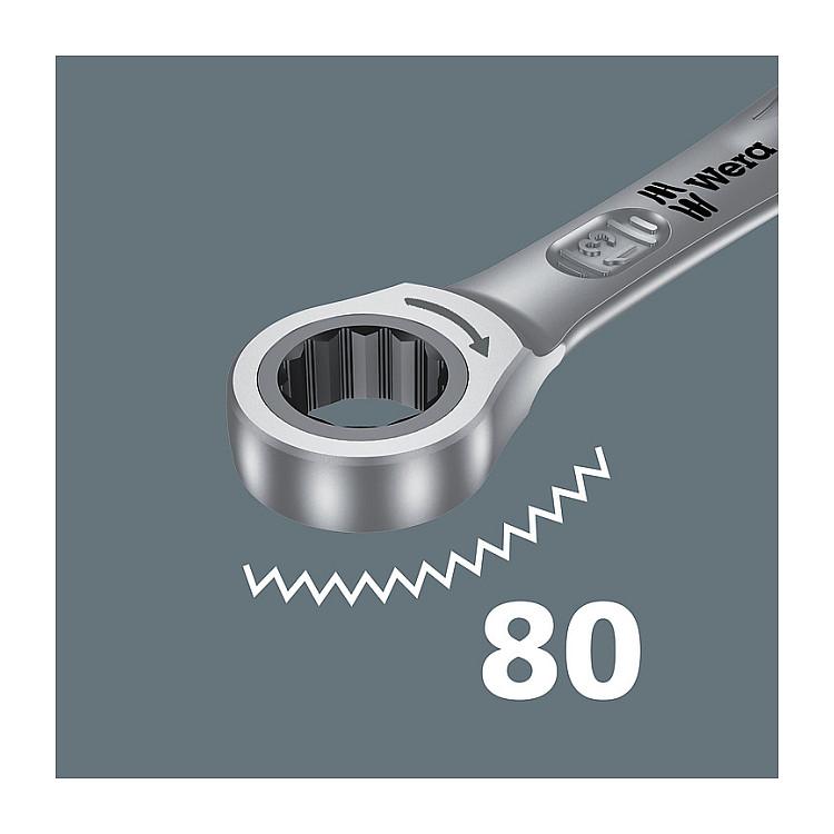 Set Çelësash me Ratchet Wera 6000 Joker 4 Set 1, 4 Copë, 10/13/17/19mm - Argjend - 9