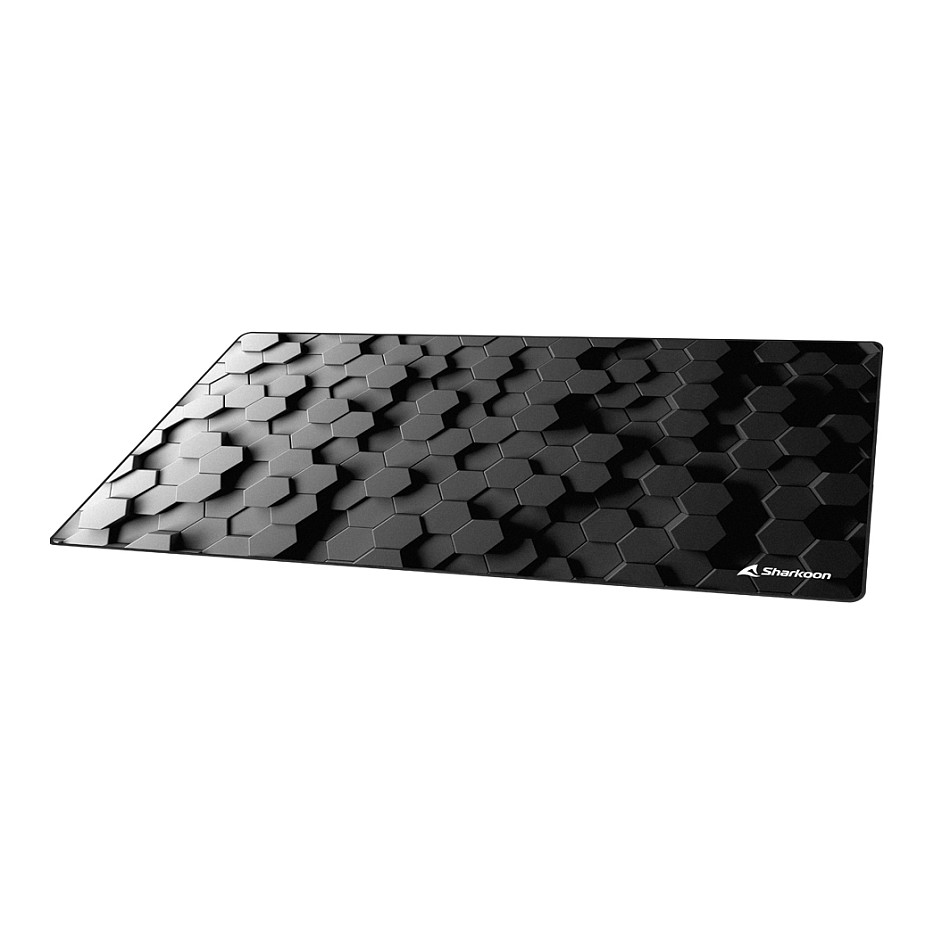Mauspad Sharkoon Skiller SGP30 Big Hex / 1200mm x 600mm x 2.5mm - Zezë / Bardhë - 2