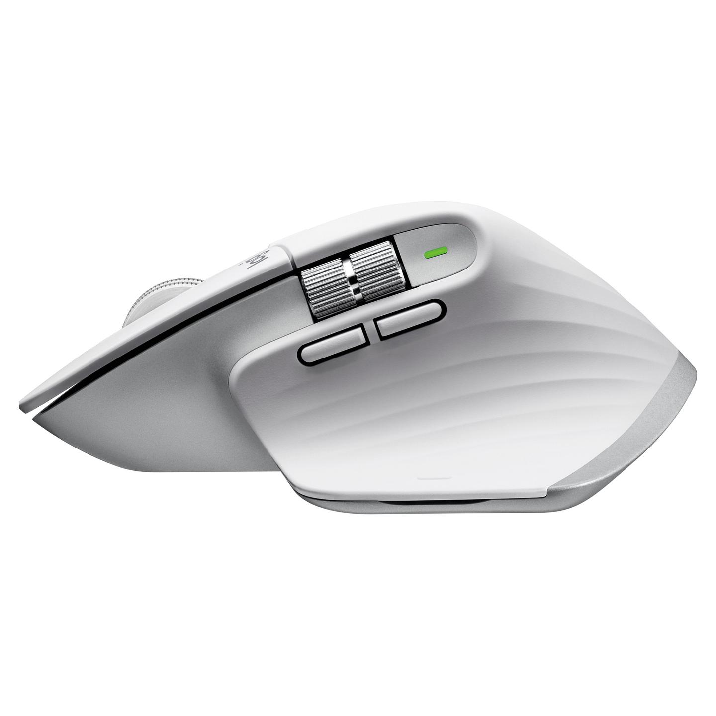 Maus pa kabllo Logitech MX Master 3S / Darkfield / 8000 DPI / 7 Butona / 2.4 GHz + Bluetooth - Bardhë - 7