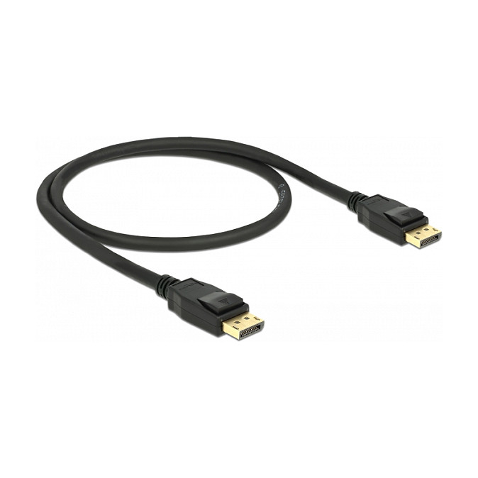 Kabllo DisplayPort DELOCK 1.2 M/M / 4K60Hz / 0.5 m – Zezë - 1