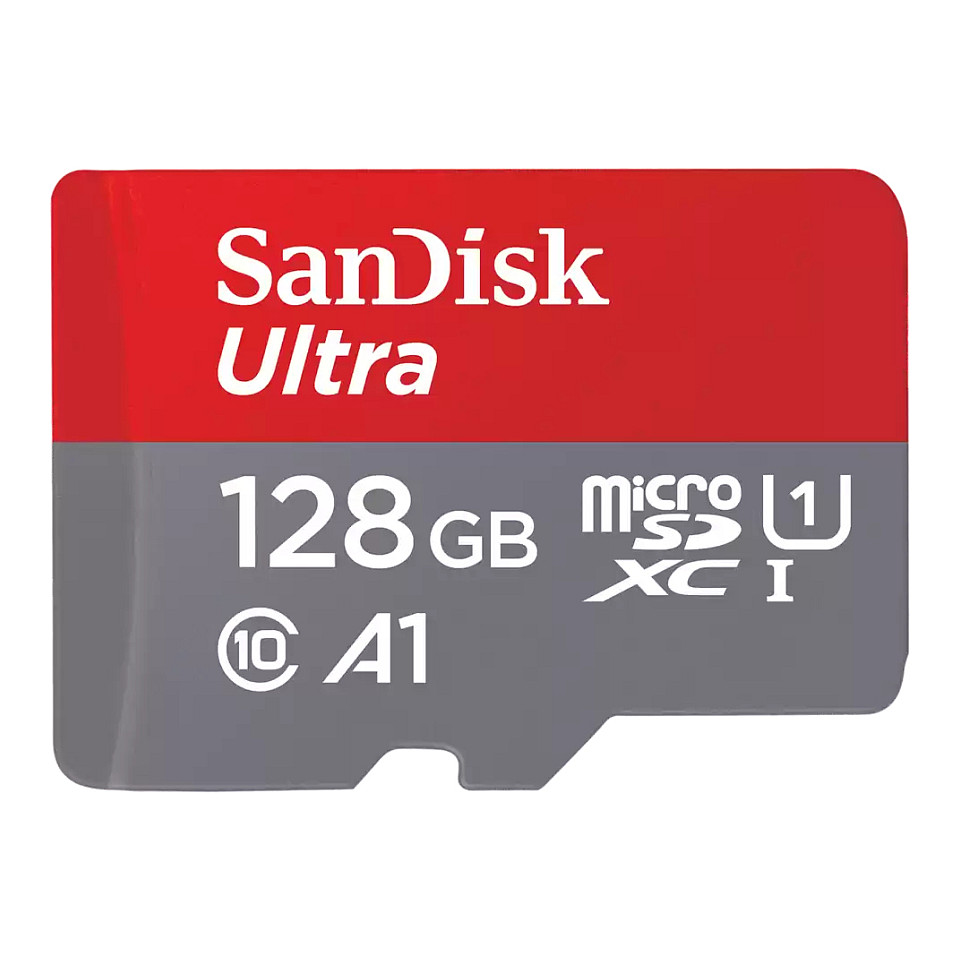 Kartë Memorie SD Sandisk CARD 128GB SanDisk Ultra microSDXC 140MB/s +Adapter - 1