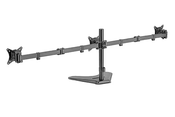 Mbajtëse për Monitor LogiLink BP0217 / 3 Monitorë / 17–27" / deri 7kg për Monitor / VESA 75x75 & 100x100 / Rotacion 360° - Zezë - 2