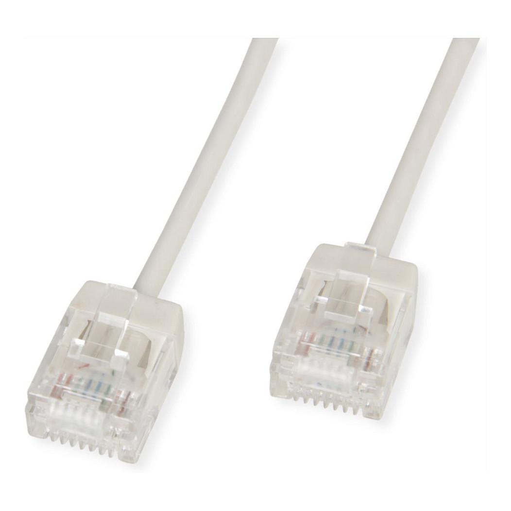 Kabllo për Rrjet ROLINE 21.15.4403 / Cat 6A / U/UTP / RJ-45 / 3m - Gri
