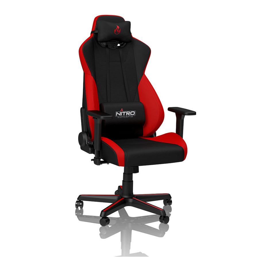 Karrige Gaming Nitro Concepts S300 / 3D Armrests / 48-61 cm / 90-135° / 135 kg – Kuqe/Zezë