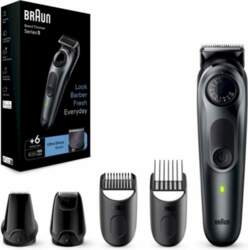 Makinë e rrojës dhe trimmer për fytyrë dhe trup Braun Series X XT5200 / 4D-Blade / Flex Head / 6 Krehëra / Wet & Dry / 45 Min – Zezë/Gri