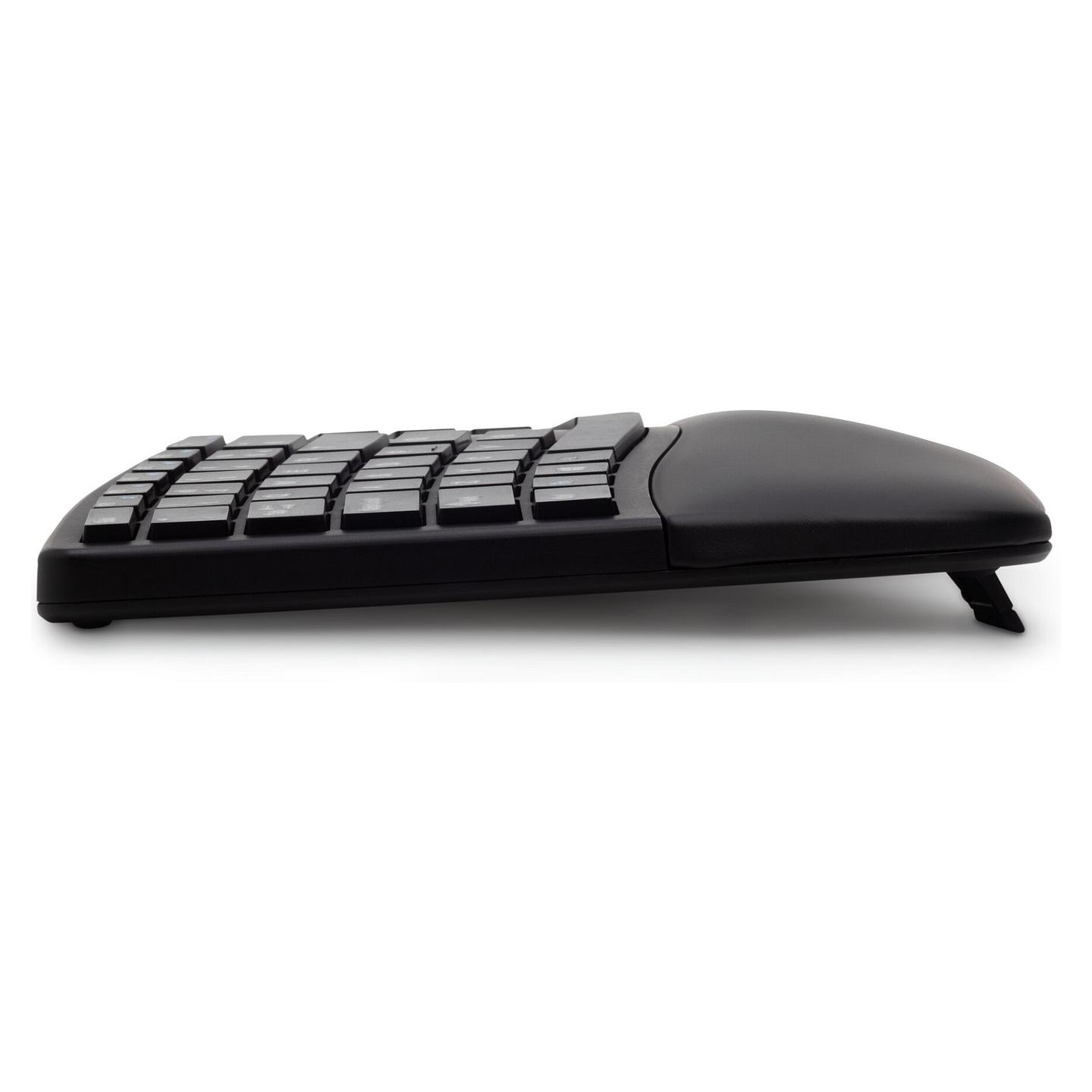 Tastierë pa kabllo Kensington Pro Fit Ergo / QWERTZ (DE) / Full-Size / Ergonomike / 2.4 GHz + Bluetooth / USB Receiver / Mbështetëse për Dore – Zezë - 8