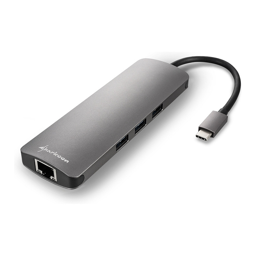 Sharkoon Adapter USB 3.0 Type‑C Combo - Gri - 2