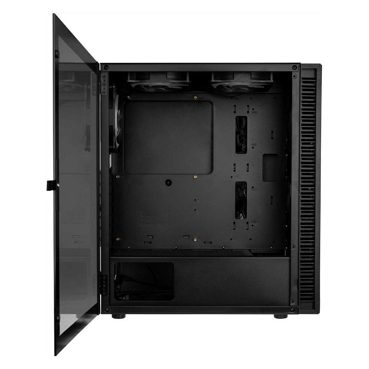 Kasë PC Kolink Observatory HF Glass ARGB / Midi Tower / ATX / 6x ARGB Fan / Tempered Glass - Zezë - 7