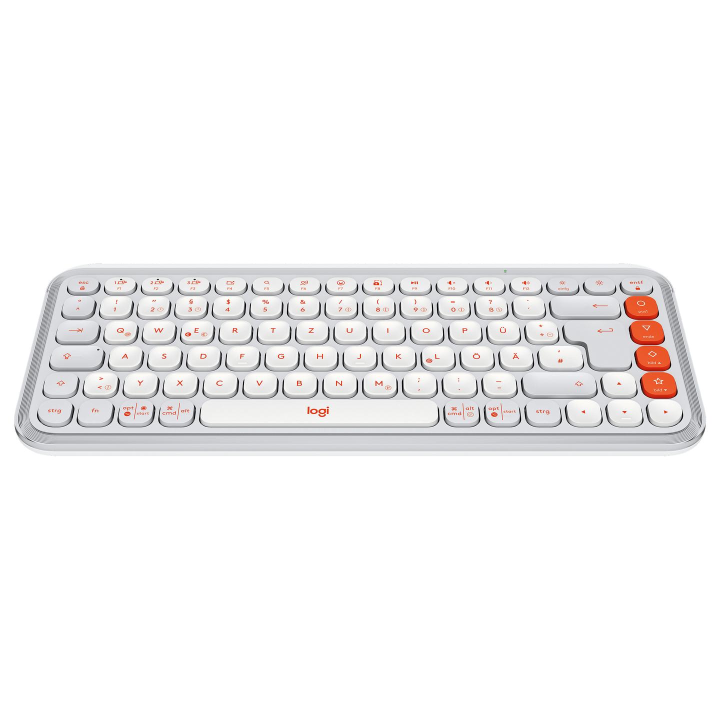 Tastierë pa kabllo Logitech POP Icon Keys / Scissor / Bluetooth / LED / QWERTZ Gjerman – Bardhë - 3