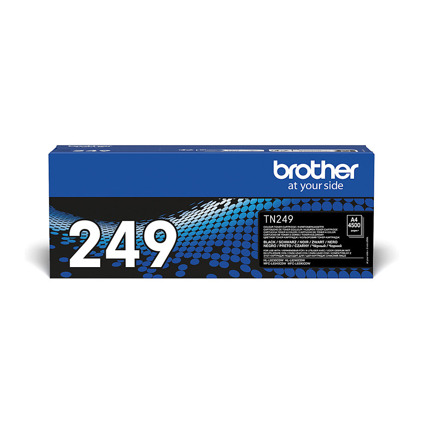 Toner Original Brother TN-249BK Cartridge / 4,500 faqe (ISO/IEC 19798) - Zezë - 1