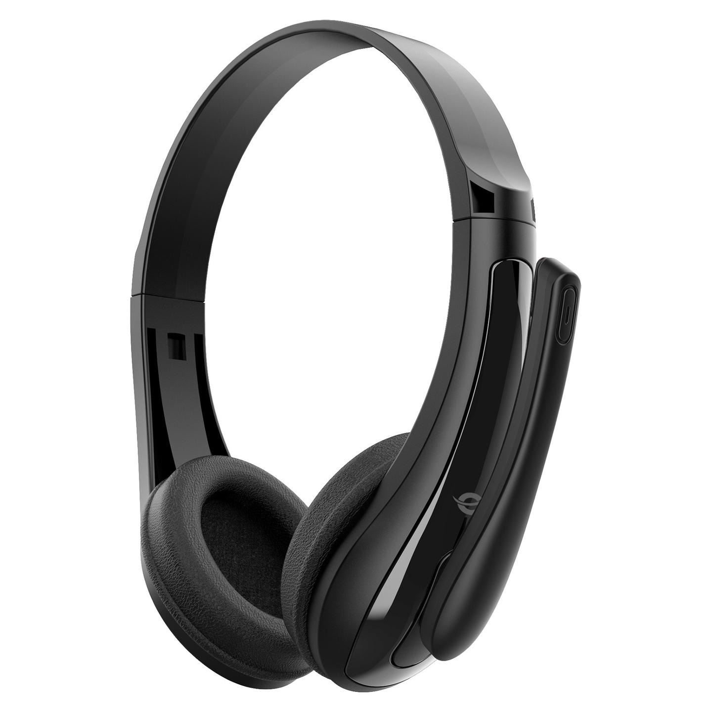 Kufje me kabllo Conceptronic / Stereo On-Ear / 2x 3.5 mm / Mikrofon me reduktim zhurme / 1.8 m – Zezë - 3