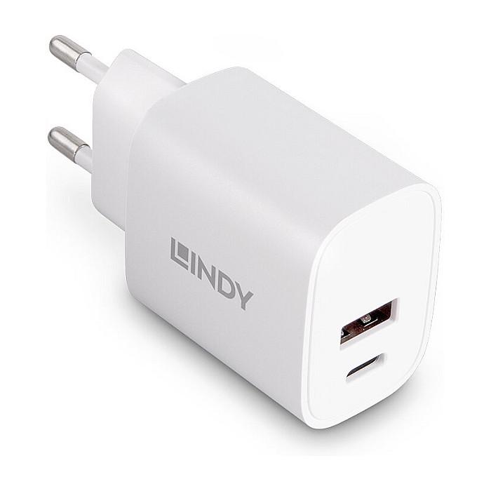 Adapter për telefon Lindy 73413 / USB-A / Fast Charging / 18W - Bardhë - 3