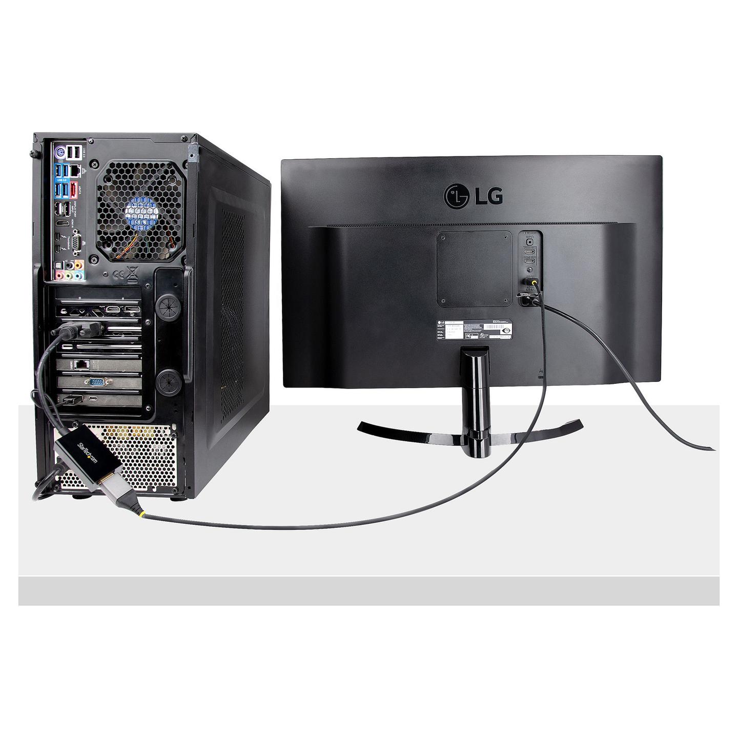 Kabllo DisplayPort StarTech.com DVI2DP2 / DVI-D në DisplayPort / 1920×1200 60Hz - Zezë - 8