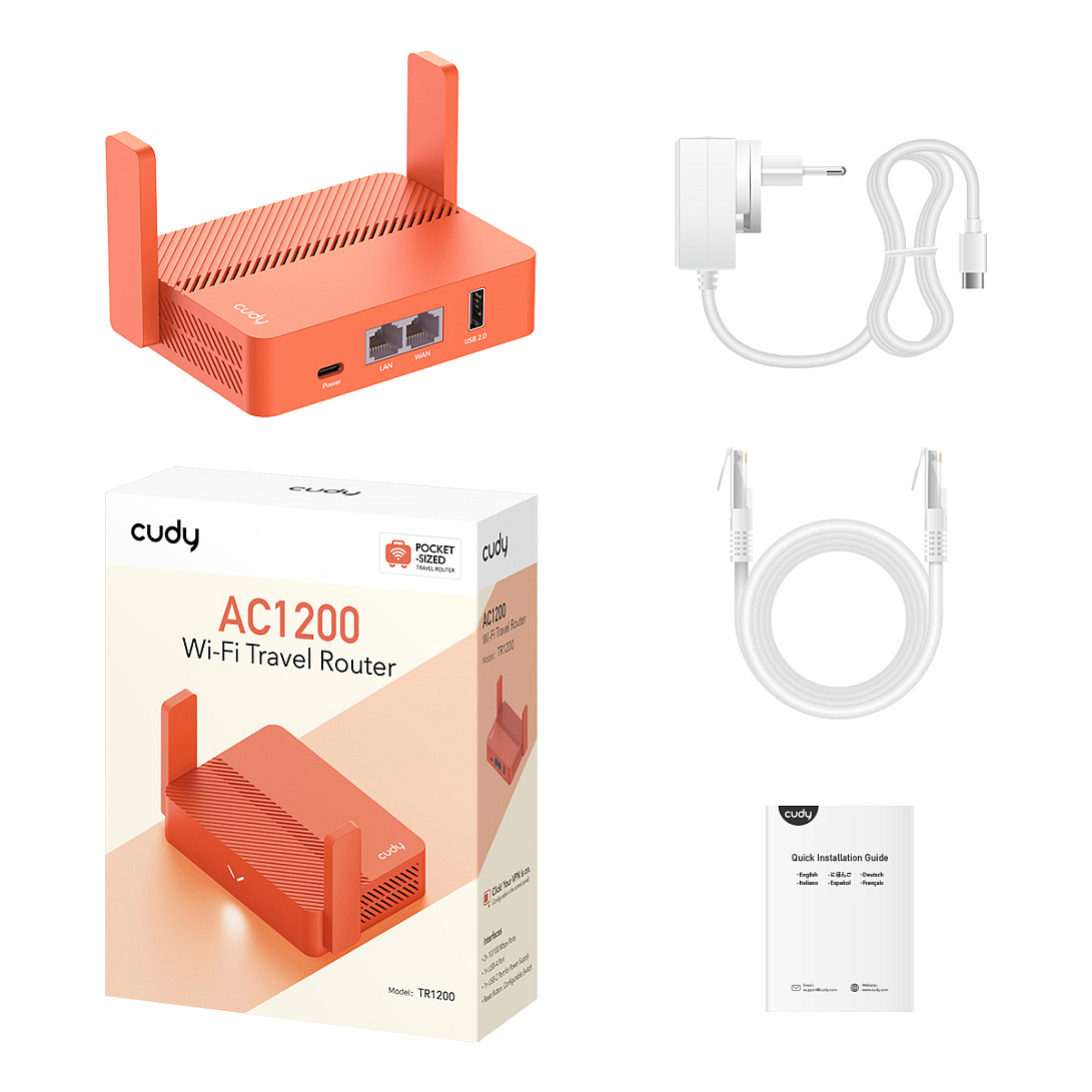 Ruter Cudy AC1200 / Wireless Mini VPN / USB - 4