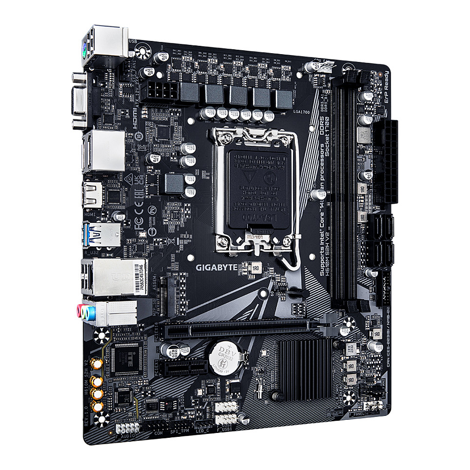 Pllakë Amë MB Intel Gigabyte H610M S2H V2 / LGA 1700 / DDR5 / mATX / HDMI - 3