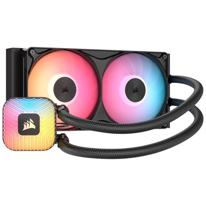 Ftohës për Procesor Corsair NAUTILUS II 240 RS ARGB, 240 mm, AIO, 2 Ventilatorë 120 mm, 420–2100 RPM, 4-Pin PWM, 3-Pin 5V ARGB – Zezë