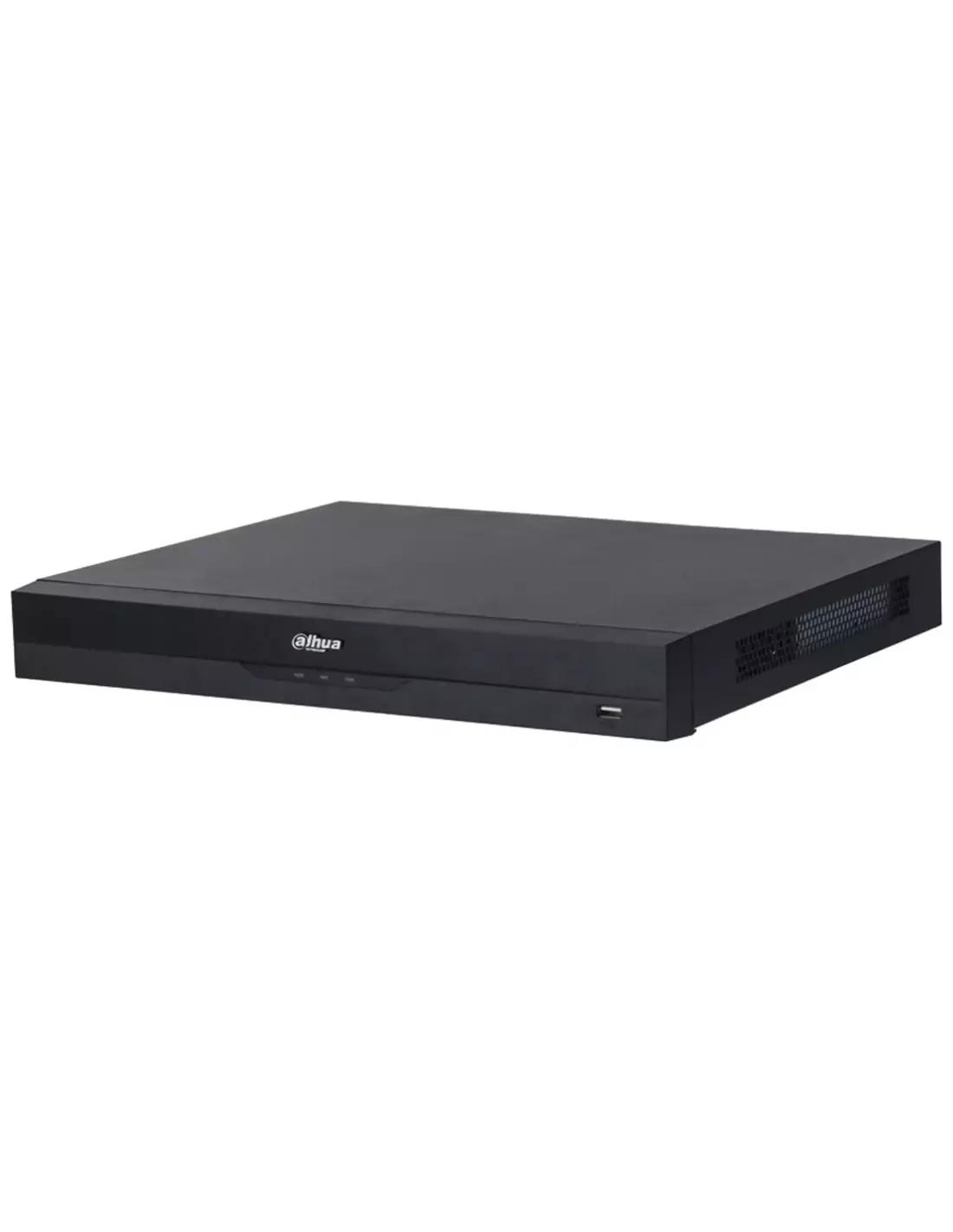 NVR Dahua Technology WizSense NVR4216-16P-EI, 16 kanale IP, 16 porta PoE, dalje HDMI 4K UHD, H.265+, inteligjencë artificiale, 2 × SATA deri në 20TB për disk, HDMI, VGA, LAN Gigabit - Zezë