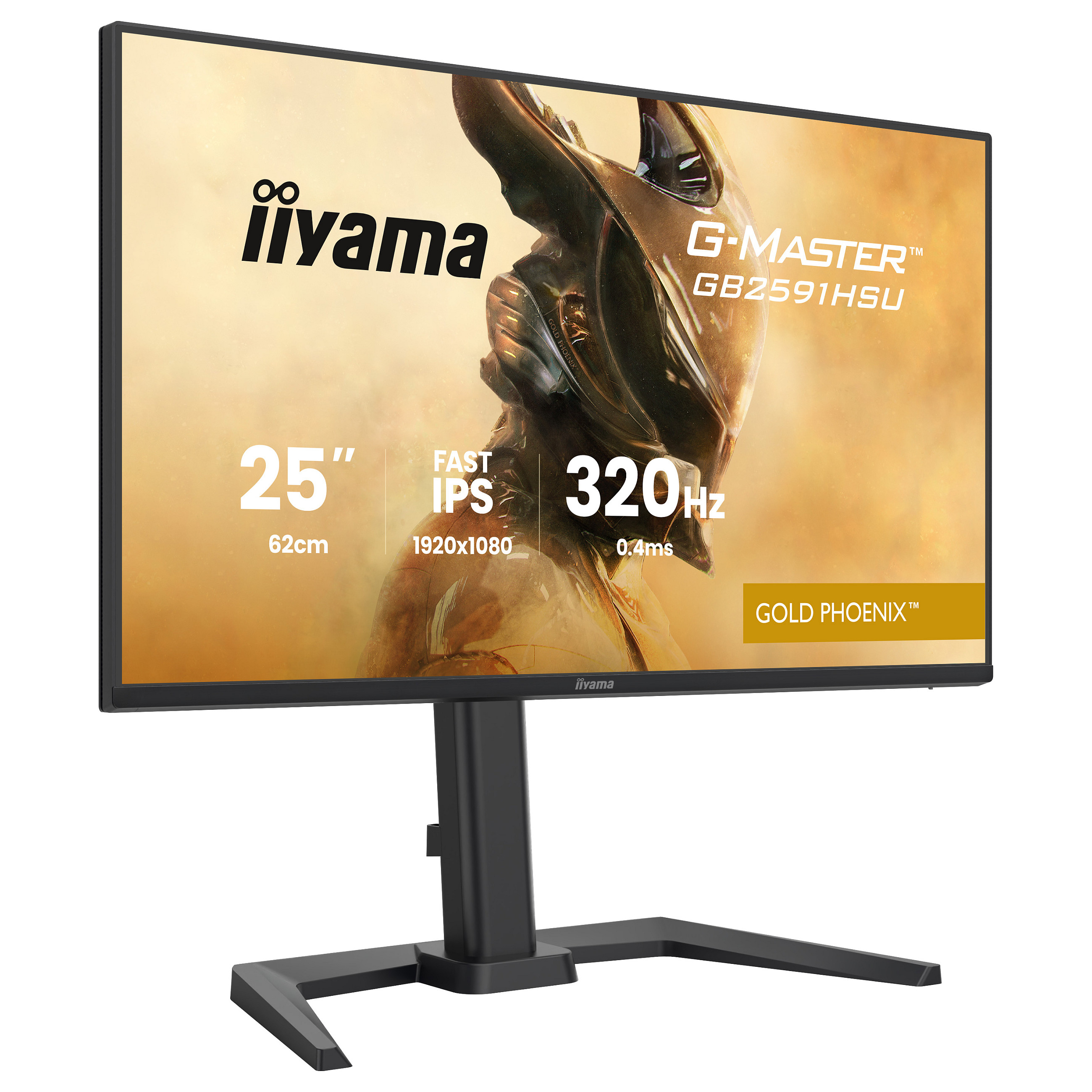 Monitor Gaming iiyama G-MASTER Gold Phoenix™ GB2591HSU-B1 / 24.5" / Full HD Fast IPS LED / 320Hz / 0.4ms / USB+HDMI+DP - Zezë - 8