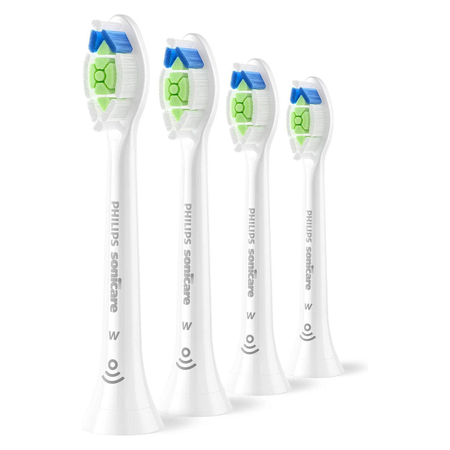 Koka zëvendësuese për furçë elektrike Philips Sonicare W2 Optimal White / 4 copë / Click-on / Whitening – Bardhë