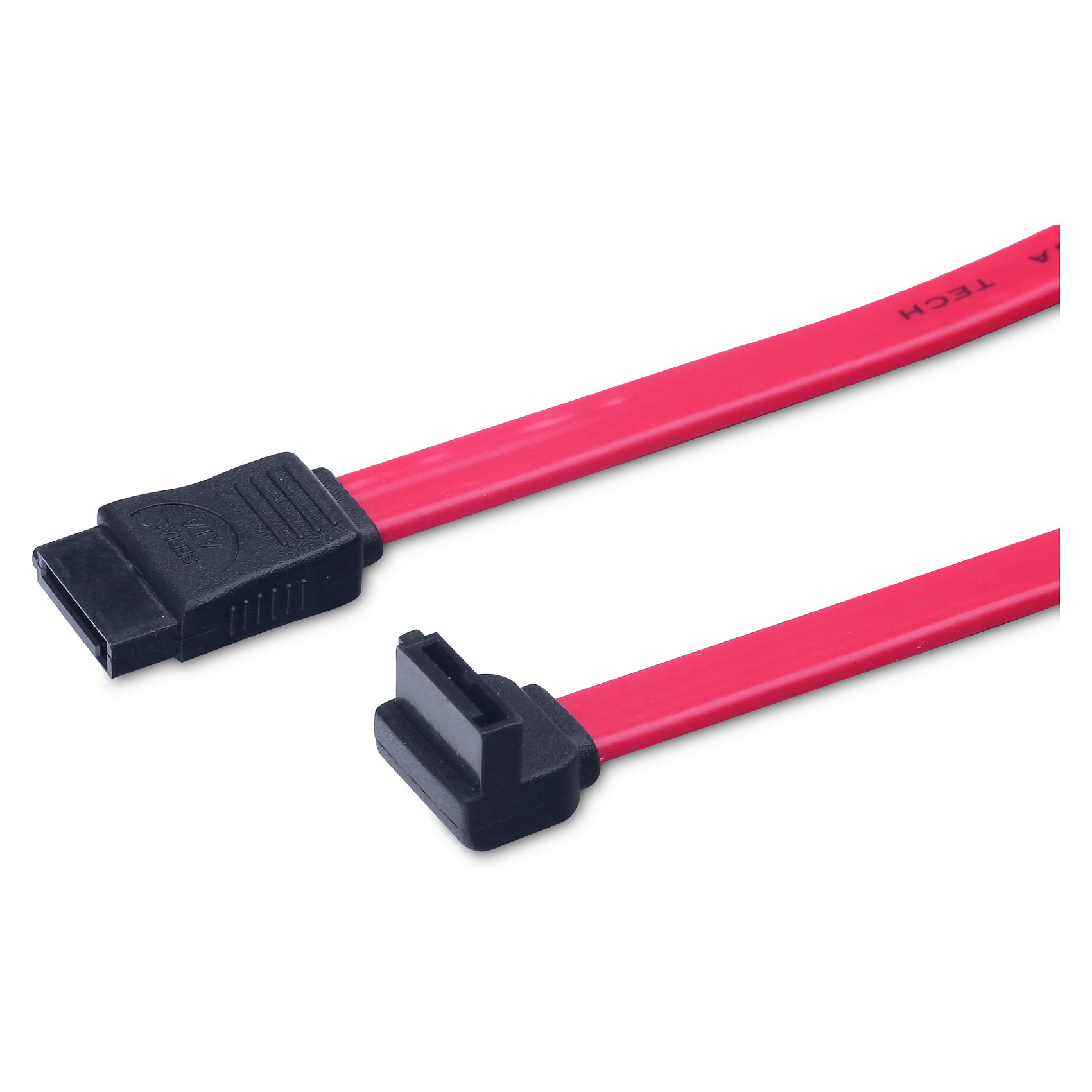 Aksesorë për Disqe SATA Cable / 0.5m / Red / 90° Angle / Male–Male - 1