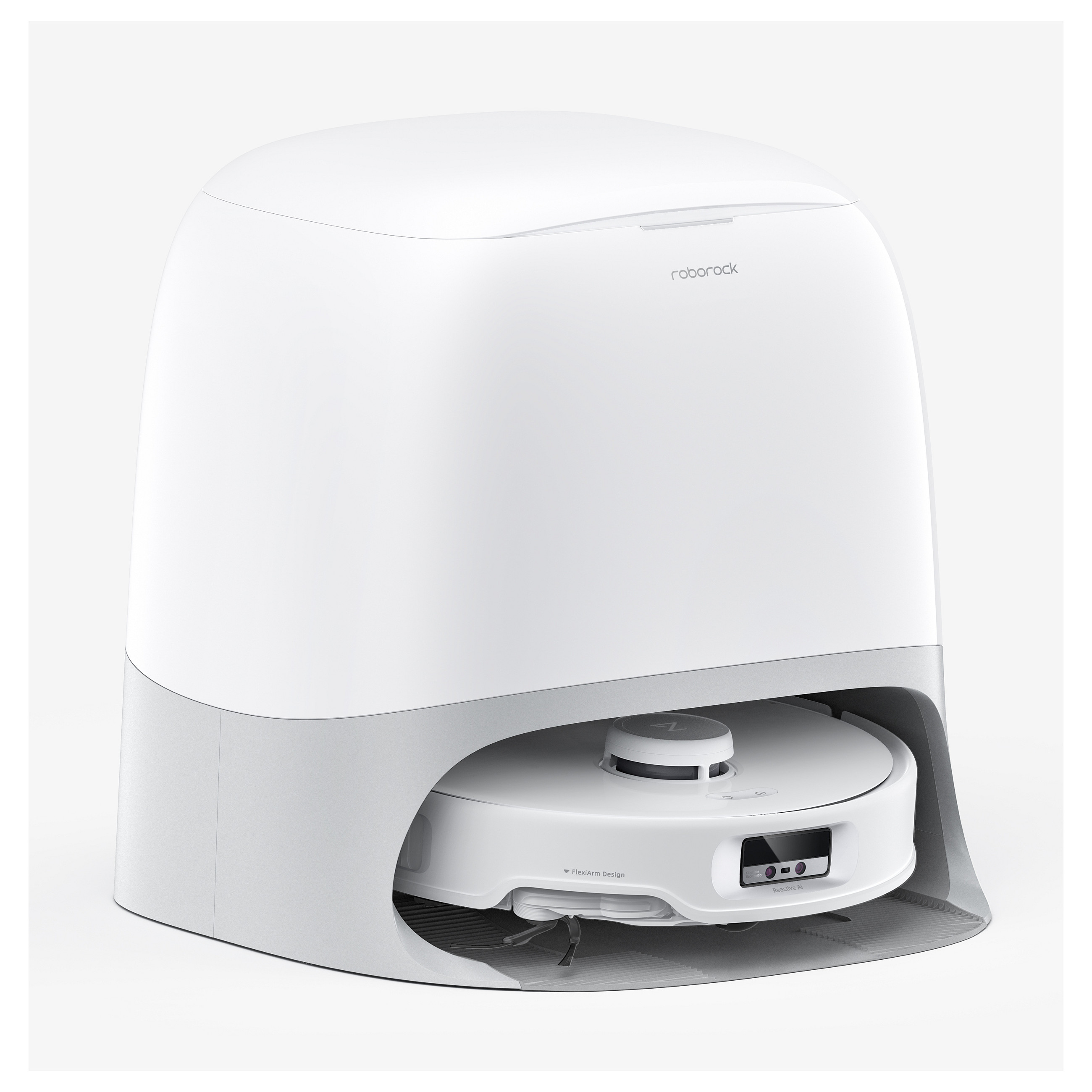 Fshesë robotike Roborock Qrevo Curv / Robot Vacuum Cleaner + Multifunction Dock 3.0 - Bardhë - 3