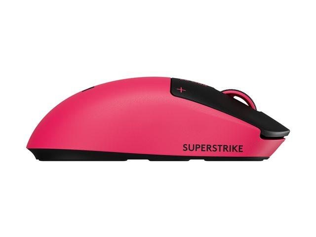 Maus Gaming Logitech G PRO X3 SUPERSTRIKE, HERO 2, 44.000 DPI, LIGHTSPEED, HITS, Wireless - Rozë/Zezë - 2