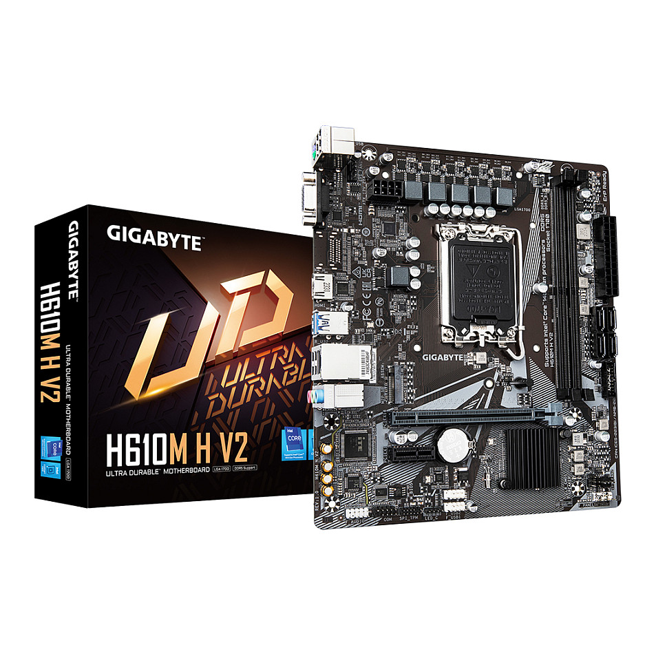 Pllakë Amë MB Intel GA-H610M H V2 / LGA 1700 / DDR5 / HDMI+VGA - 1