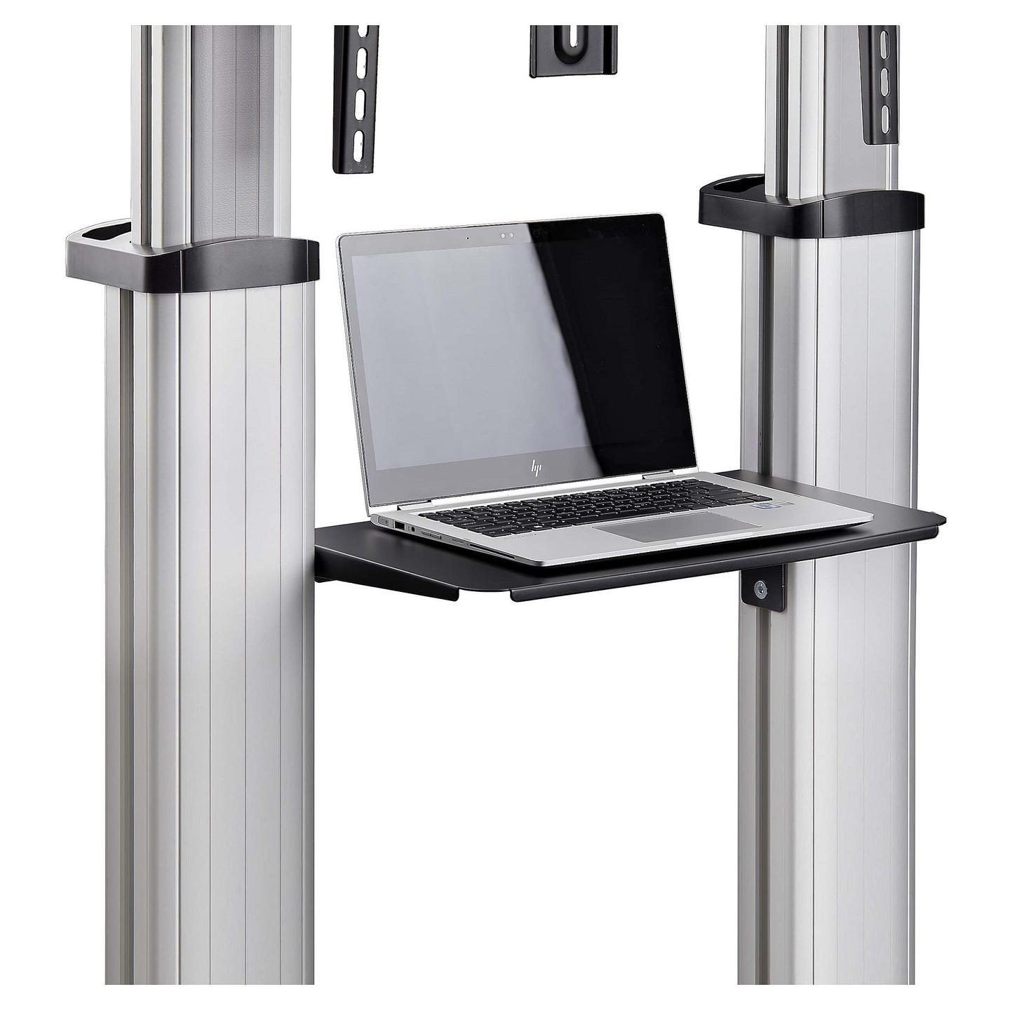 Mbajtëse për TV StarTech.com STNDMTV100, 60–100", deri 100kg, Karrocë Mobile, e rregullueshme, VESA deri 1000x600 - Zezë, Argjend - 7