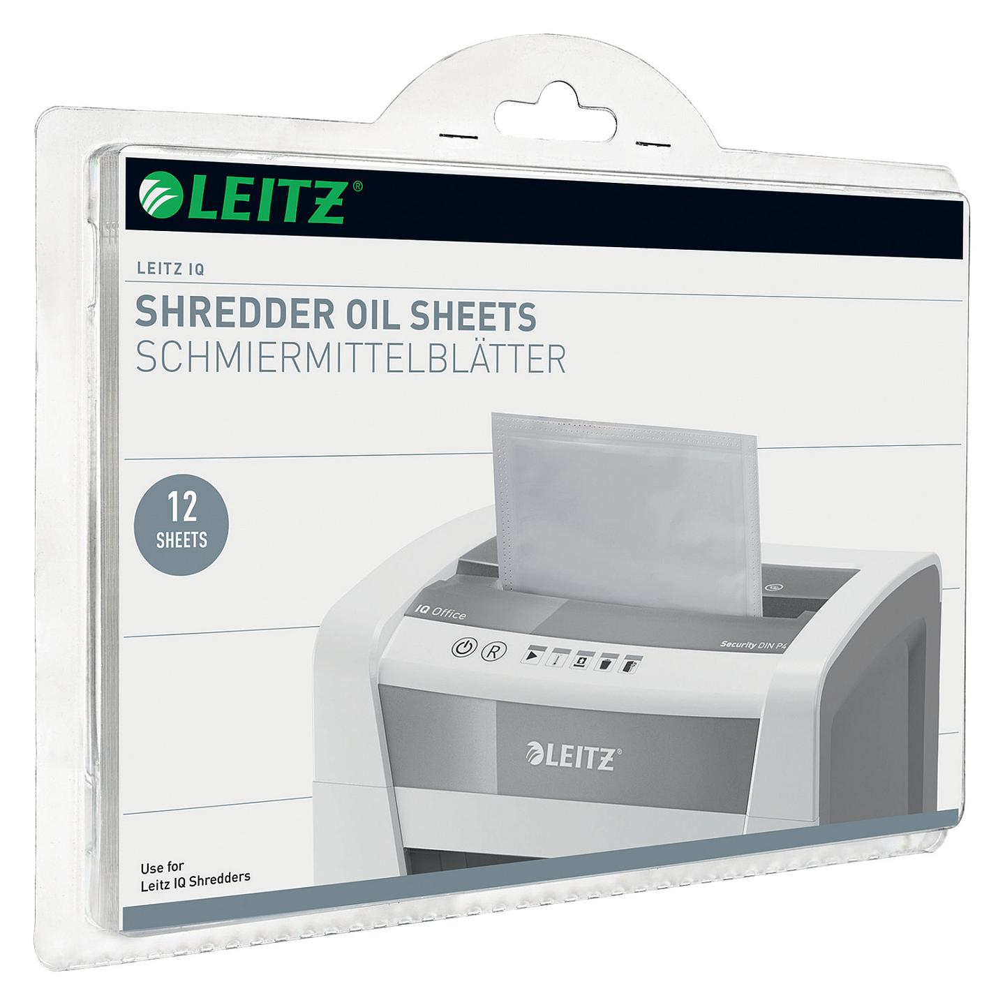 Fletë Lubrifikuese për Shredder Leitz IQ, 12 Copë – Bardha