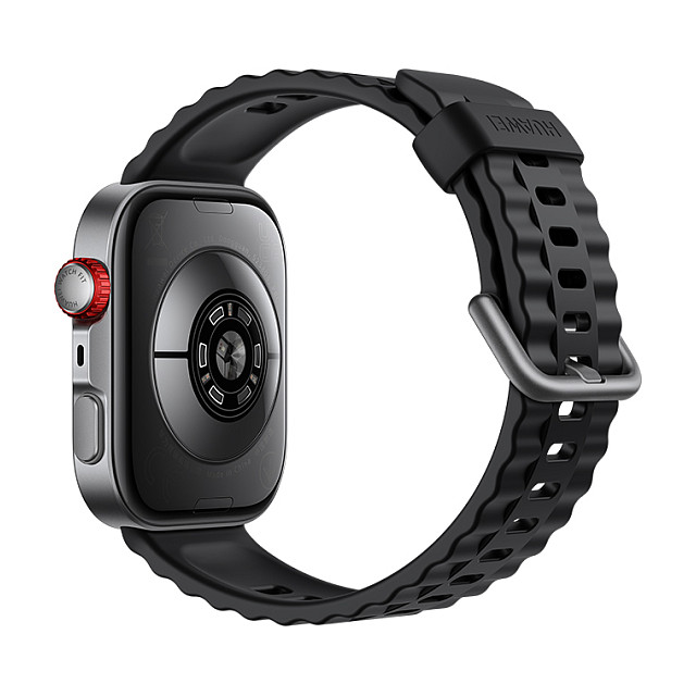 Orë e mençur Huawei Watch Fit 4 Pro / Black Fluoroelastomer Strap - Zezë - 2