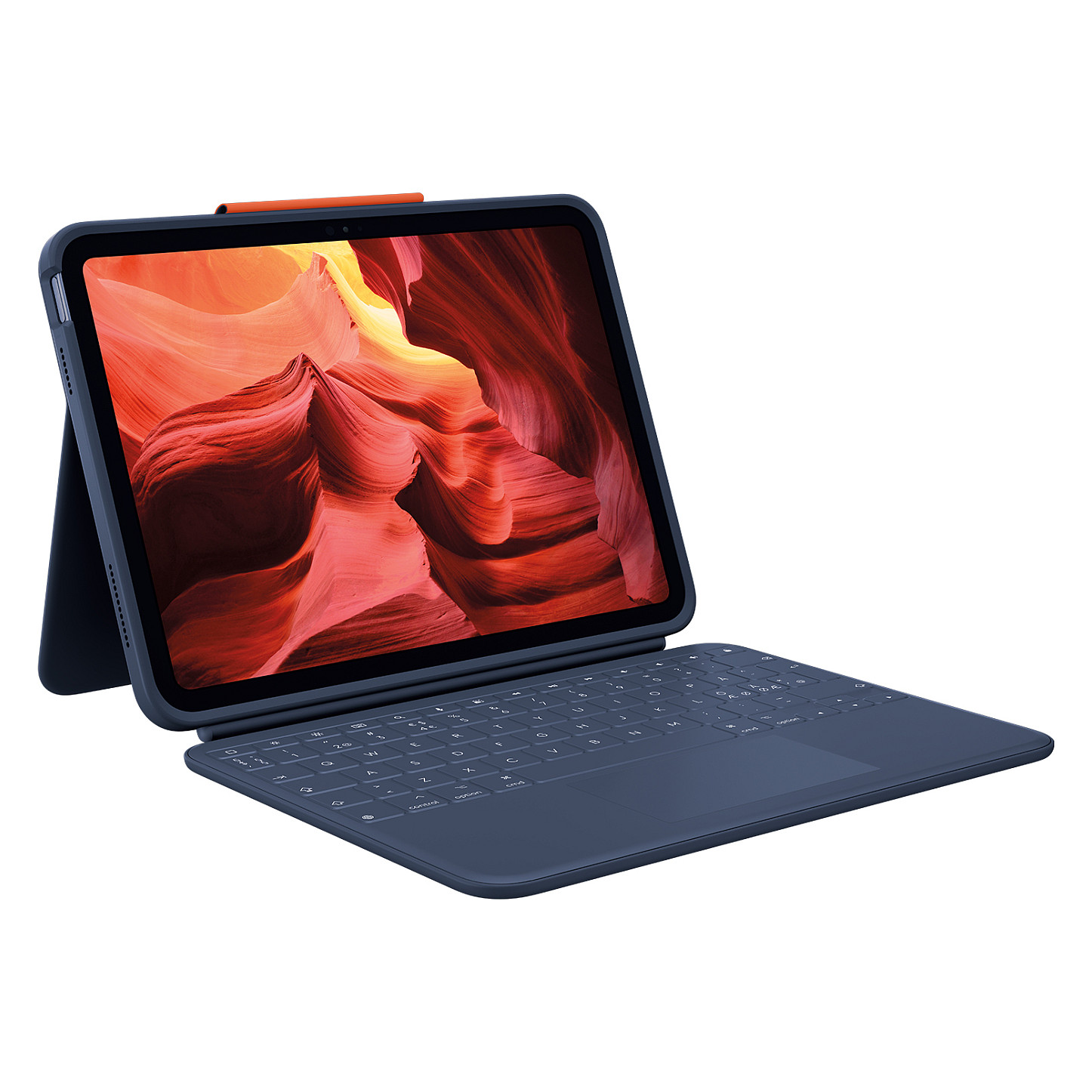 Tastierë Me kabllo Logitech Rugged Combo 4 Touch / QWERTY / Nordic / Trackpad / Smart Connector - Blu - 5