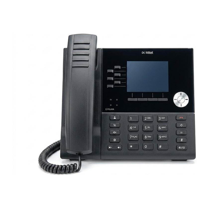 Telefon VoIP Mitel 6920w, Ekran me Ngjyra 3.5", Wi-Fi Dual-Band, Bluetooth 5.2, 2x Gigabit Ethernet, PoE - Zezë